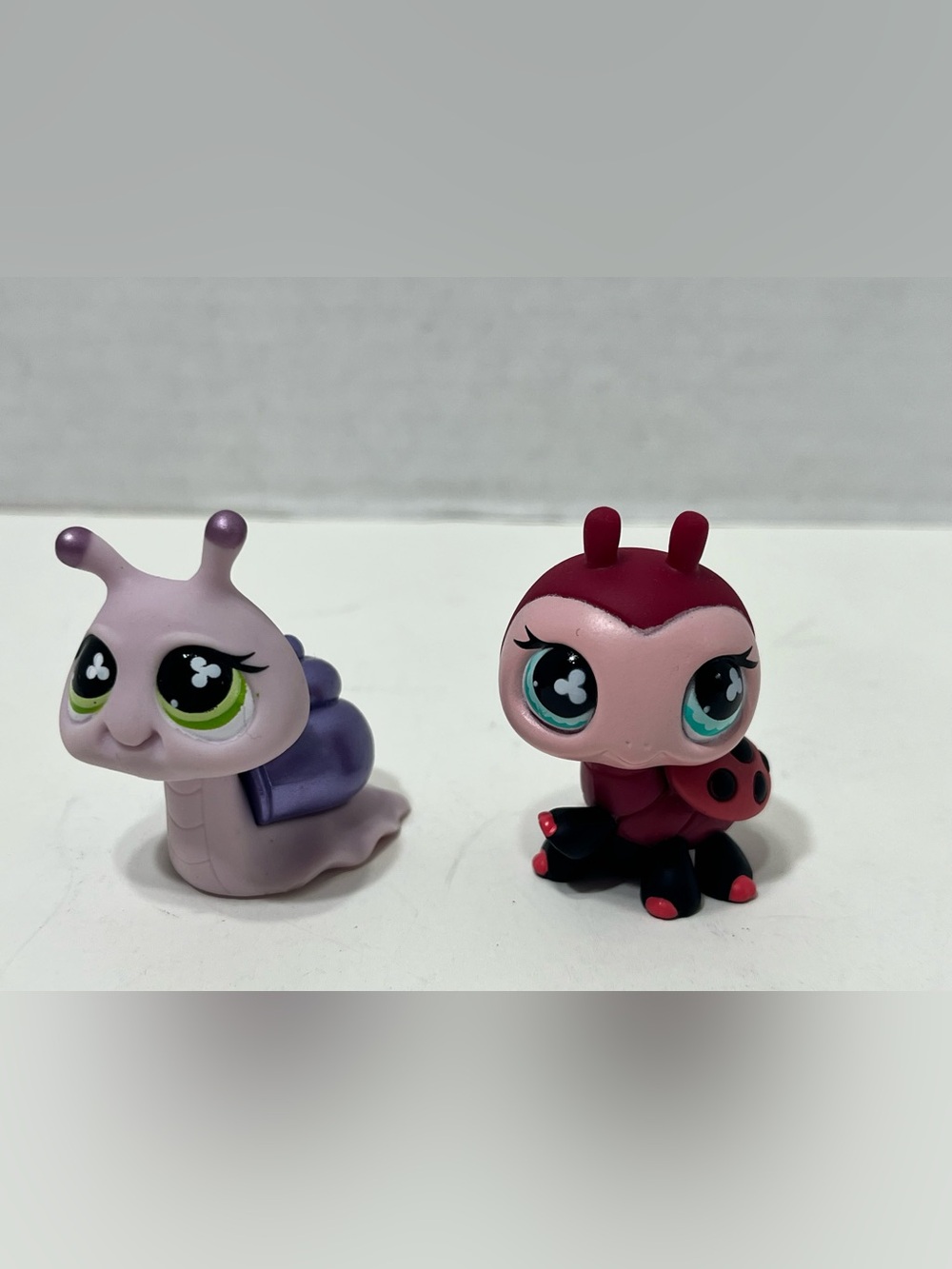 LITTLEST PET SHOP Pet pairs ladybug #629 and snail #628